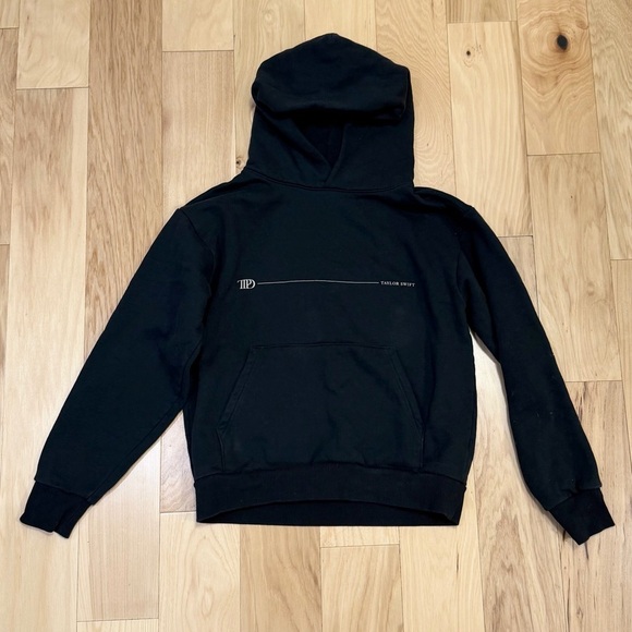 Taylor Swift TTPD Black Hoodie Sweater - Picture 2 of 3